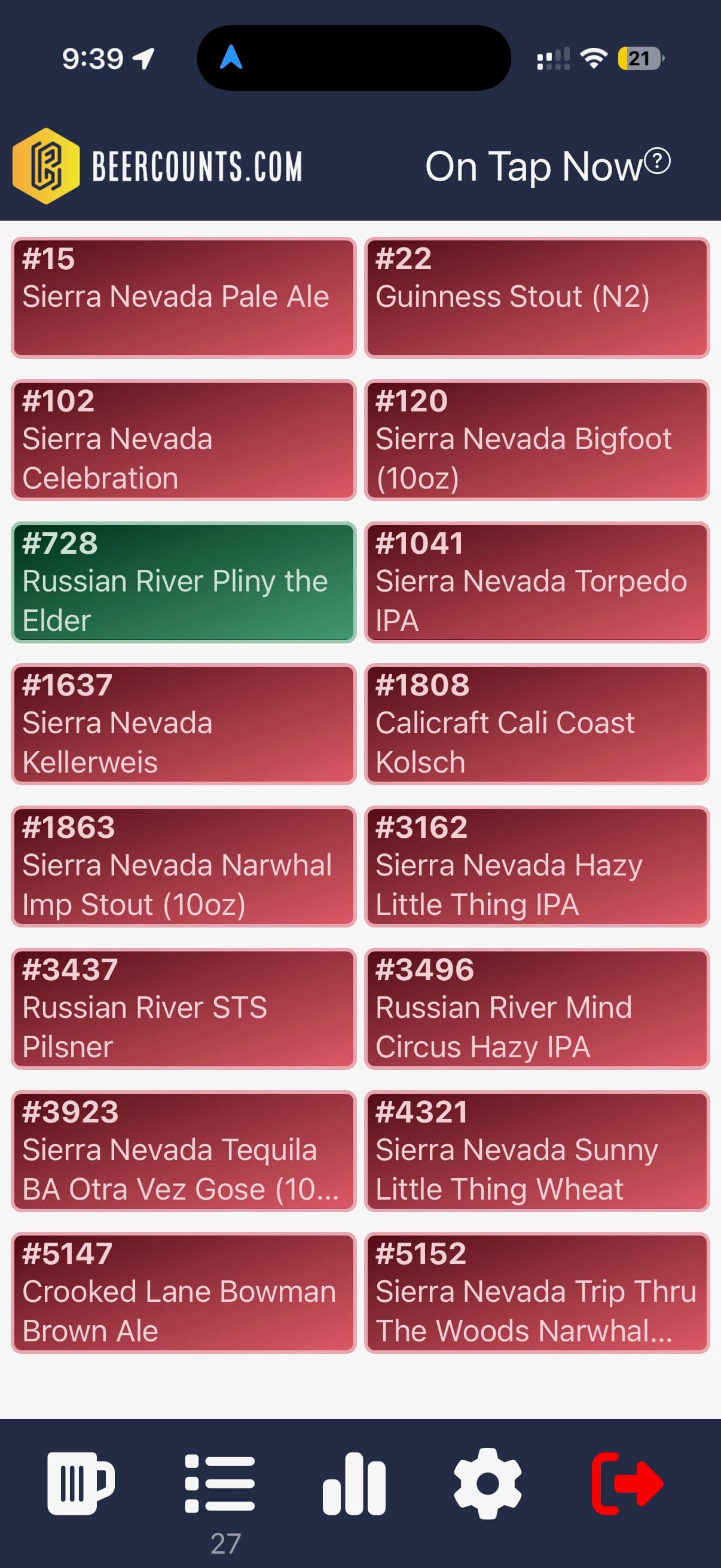 Beercounts screenshot 1