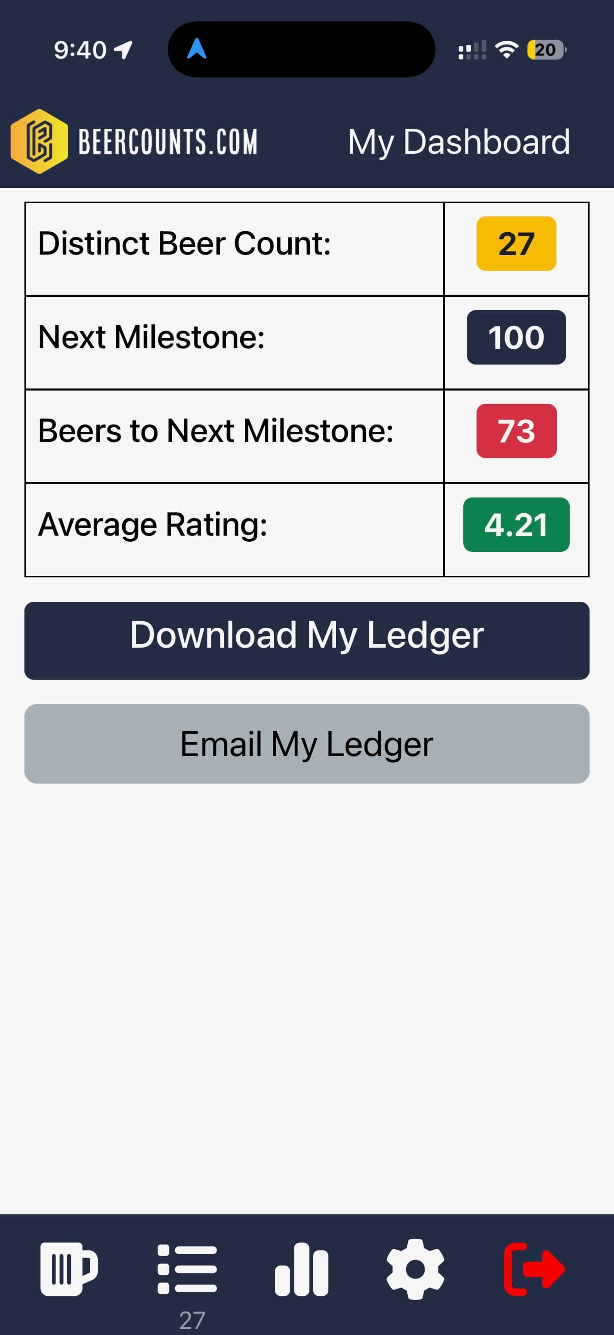 Beercounts screenshot 3