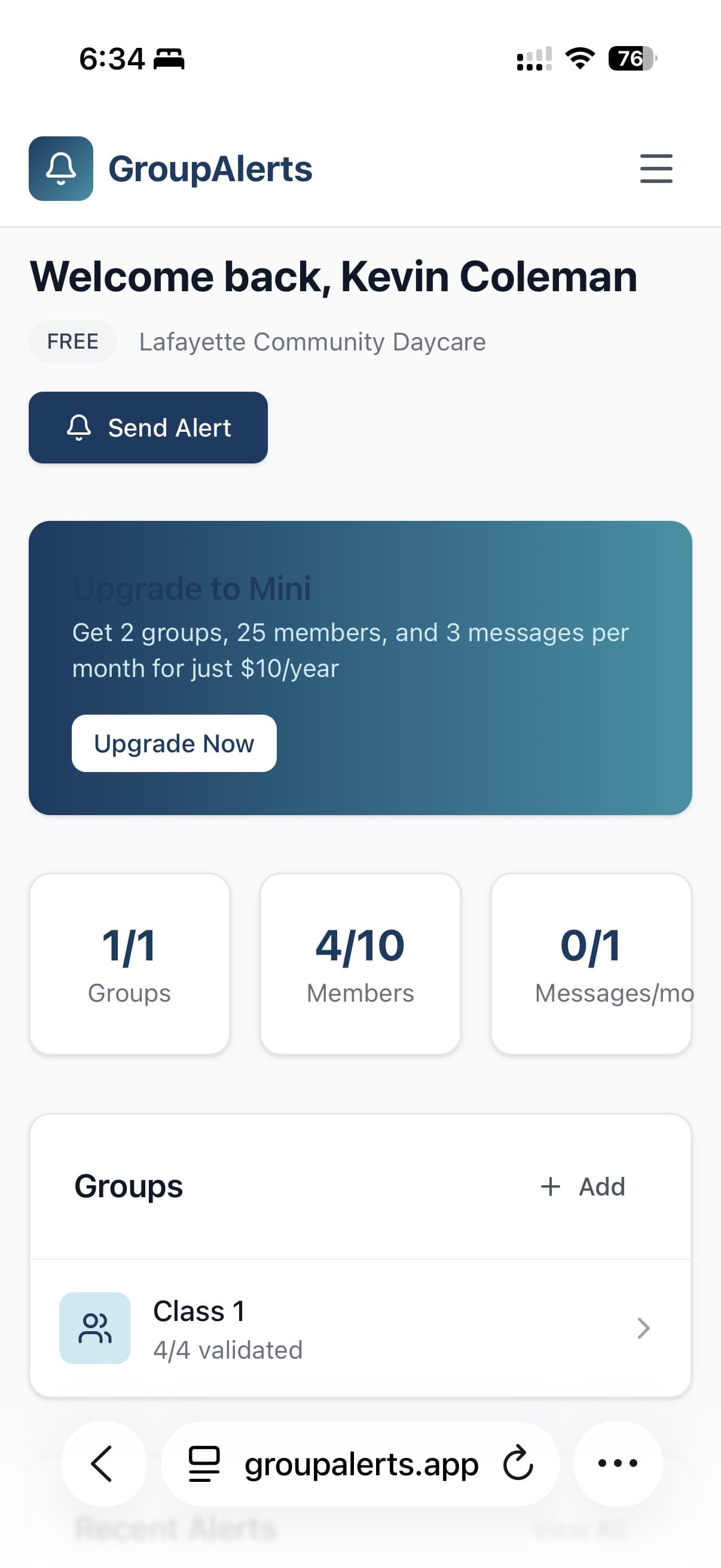 GroupAlerts screenshot 2