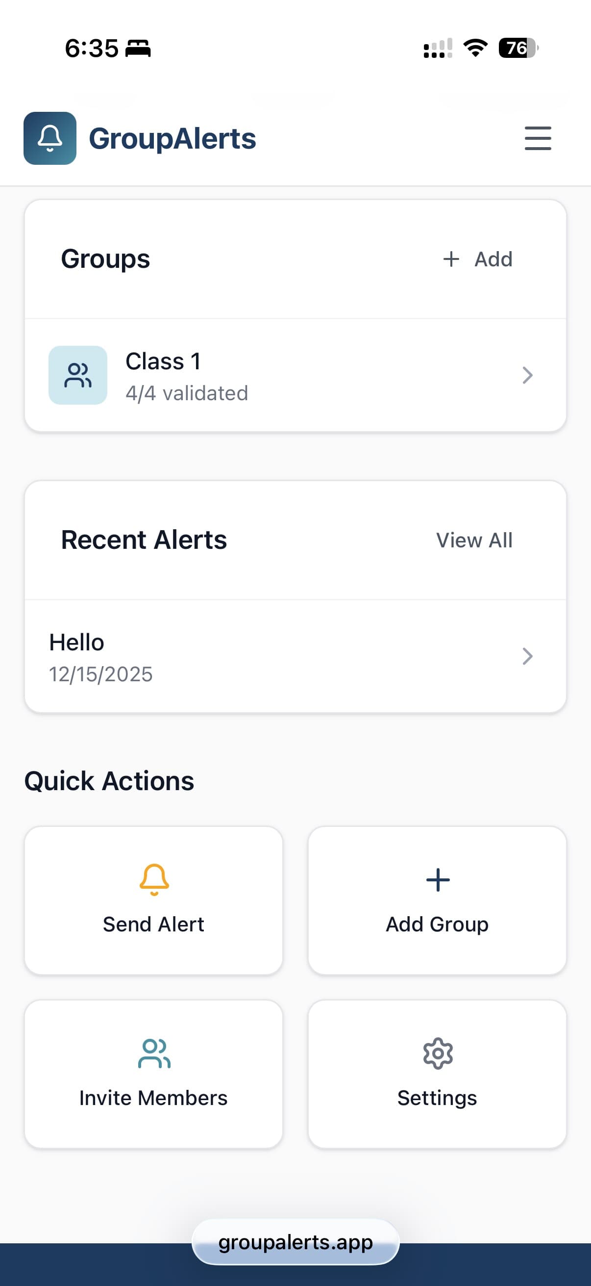 GroupAlerts screenshot 3