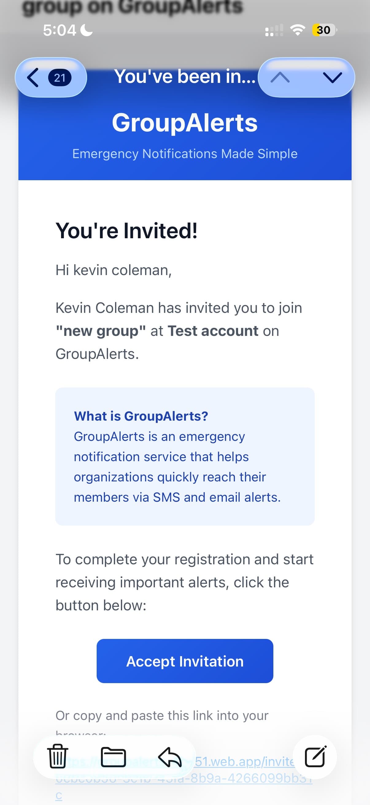 GroupAlerts screenshot 4